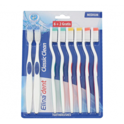 Elina Med Четки за зъби 6+2