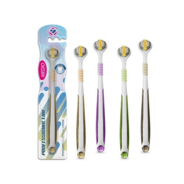 Setablu Три-зонова четка за зъби Setablu Три-зонова четка за зъби