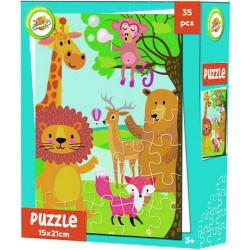 Toy Universe мини пъзел Весели животни 35 части
